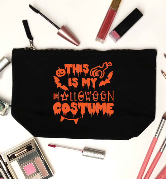 This is my halloween costume black makeup bag