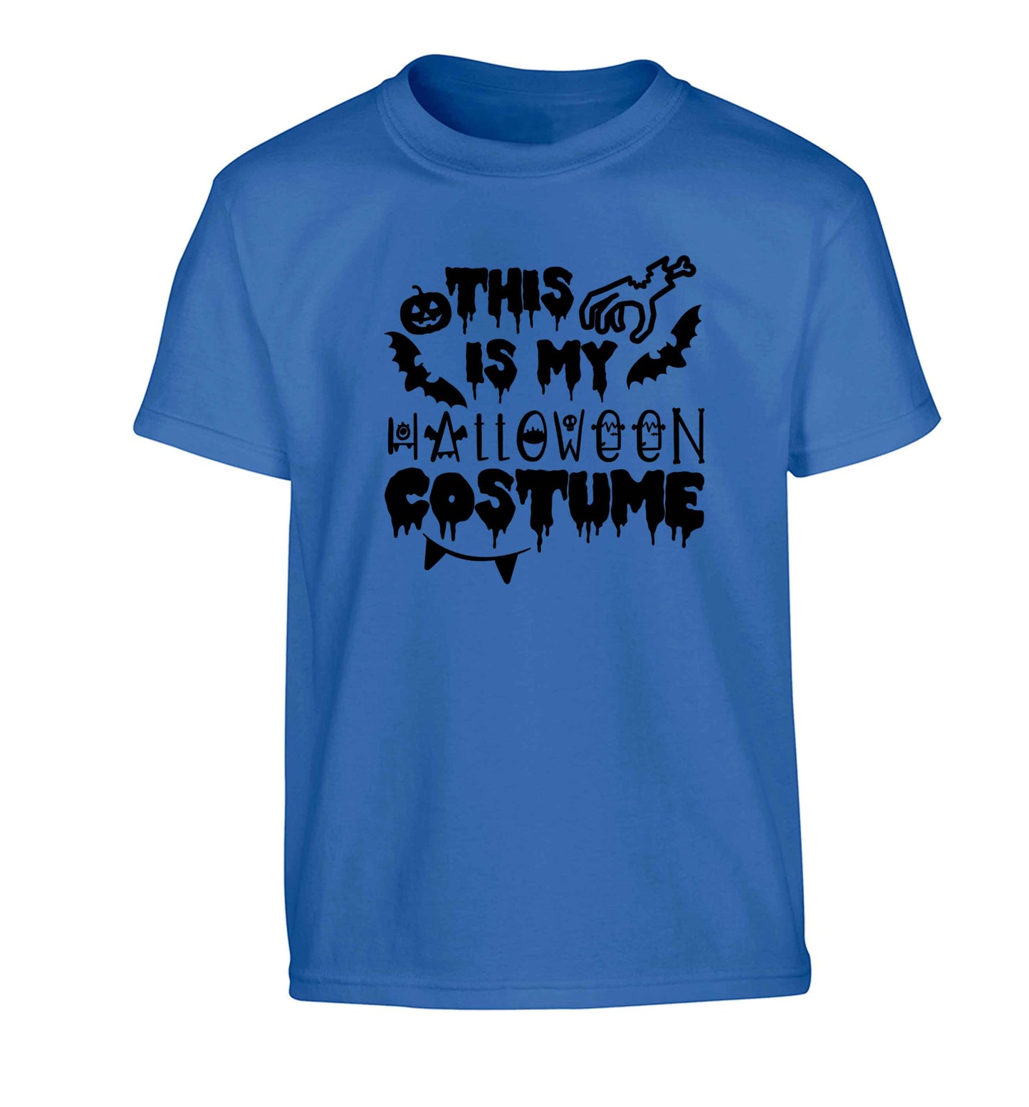This is my halloween costume Children's blue Tshirt 12-13 Years