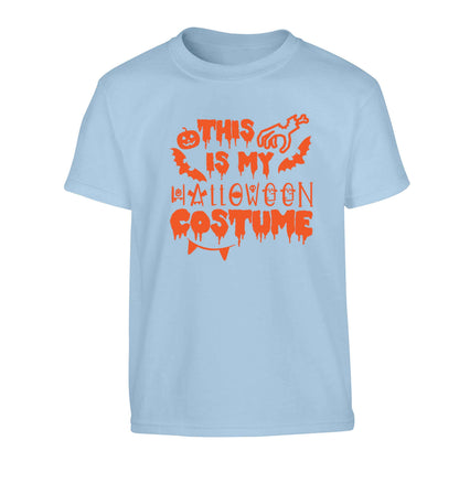 This is my halloween costume Children's light blue Tshirt 12-13 Years