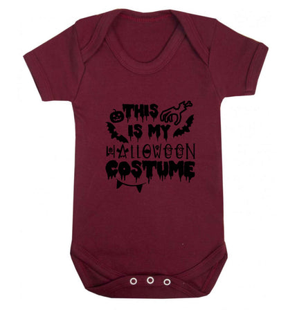 This is my halloween costume baby vest maroon 18-24 months