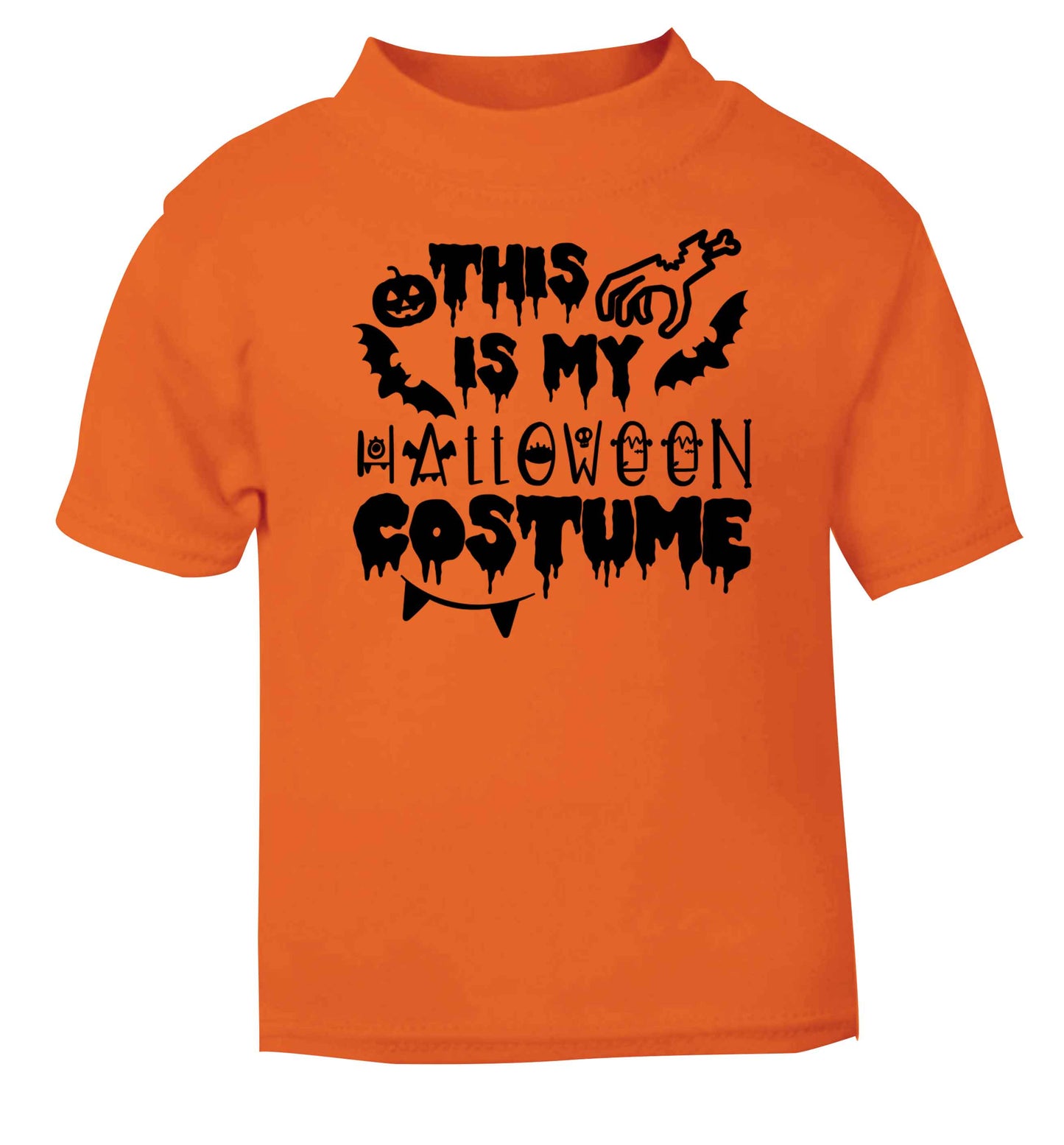 This is my halloween costume orange baby toddler Tshirt 2 Years
