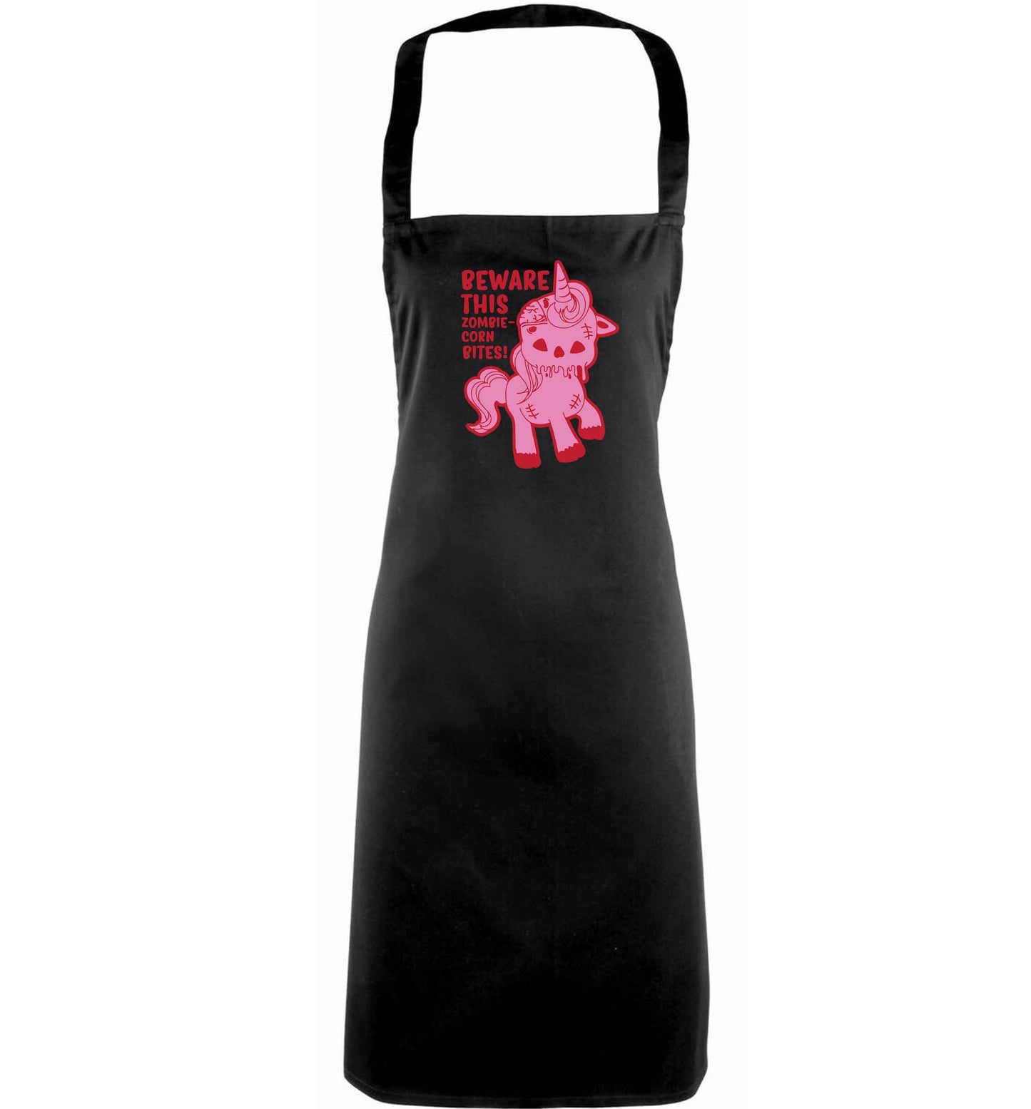 Beware this zombiecorn bites adults black apron