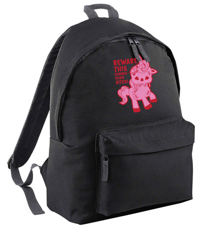 Beware this zombiecorn bites black adults backpack