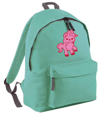 Zombie unicorn zombiecorn mint adults backpack