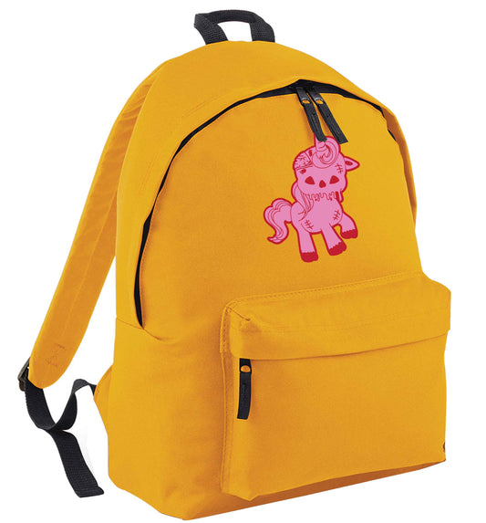 Zombie unicorn zombiecorn mustard adults backpack