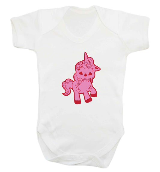 Zombie unicorn zombiecorn baby vest white 18-24 months