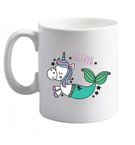 10 oz Favourite Type Pan Pancake ceramic mug right handed