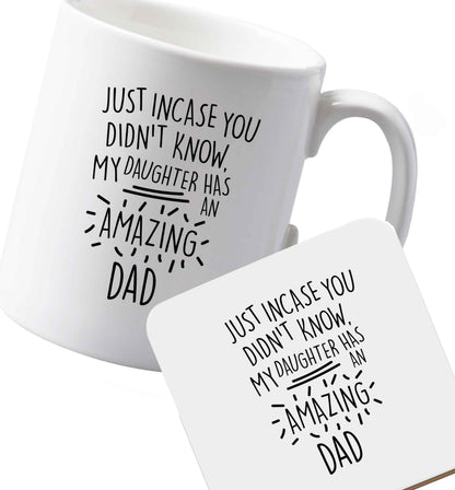 10 oz Ceramic mug and coaster Favourite Type Pan Pancake both sides