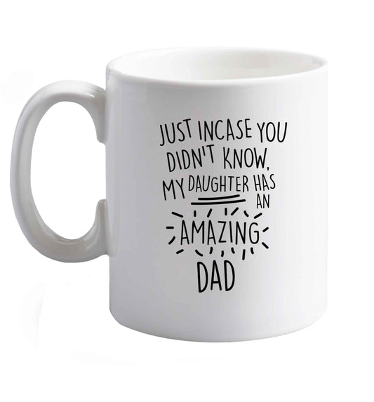 10 oz Favourite Type Pan Pancake ceramic mug right handed