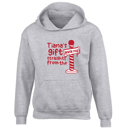 Merry Christmas children's grey hoodie 12-13 Years