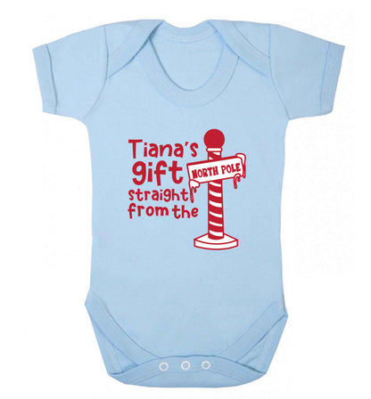 Merry Christmas baby vest pale blue 18-24 months