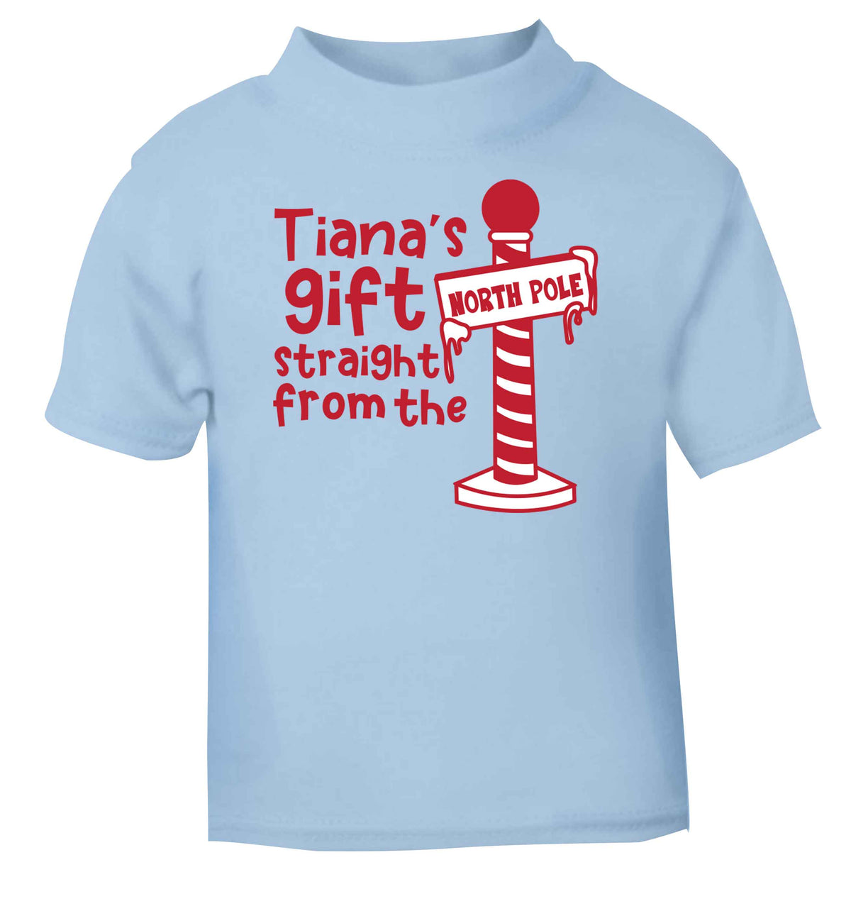Merry Christmas light blue baby toddler Tshirt 2 Years