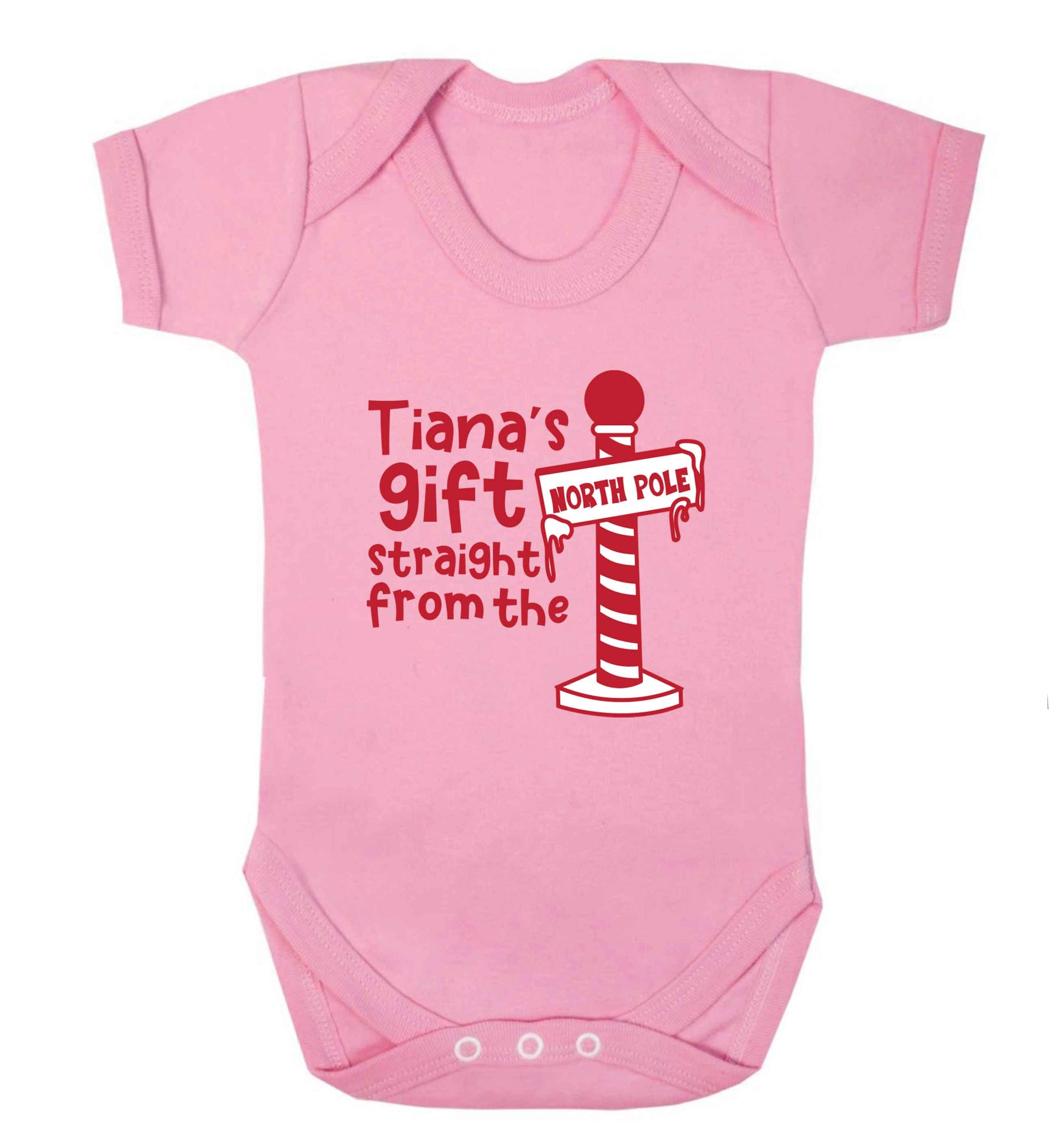 Merry Christmas baby vest pale pink 18-24 months