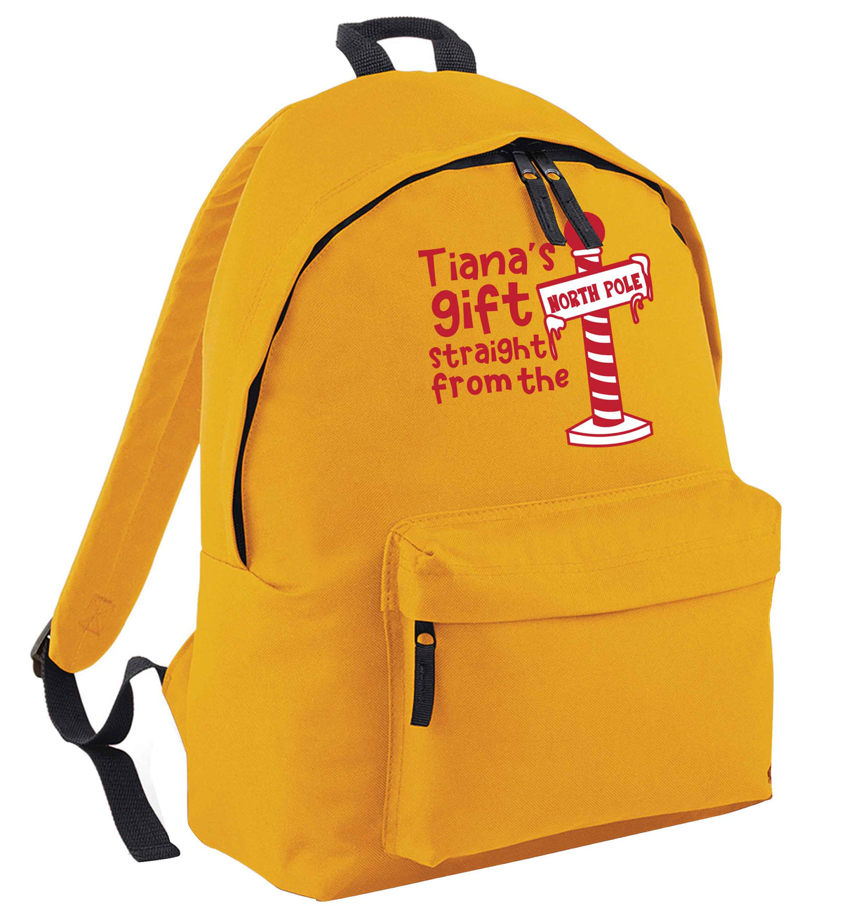 Merry Christmas mustard adults backpack