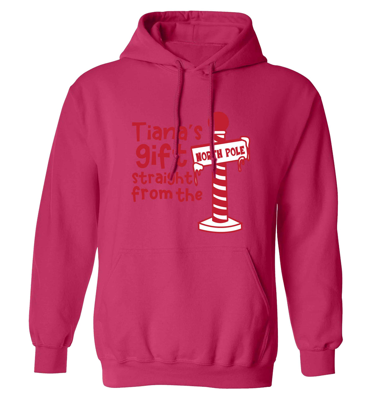 Merry Christmas adults unisex pink hoodie 2XL