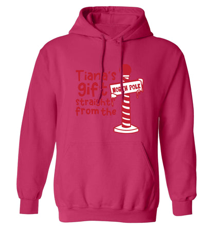 Merry Christmas adults unisex pink hoodie 2XL