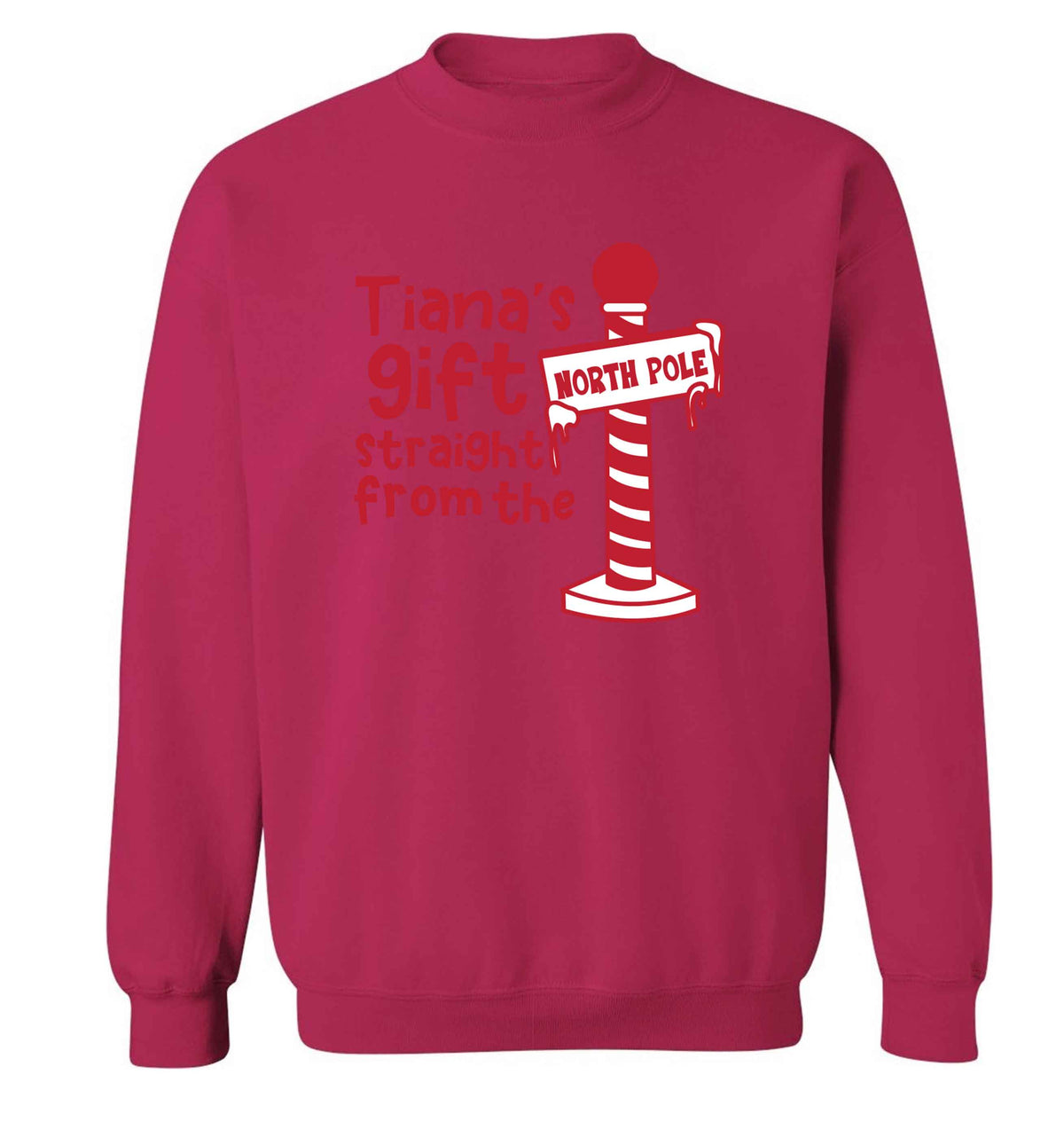 Merry Christmas adult's unisex pink sweater 2XL