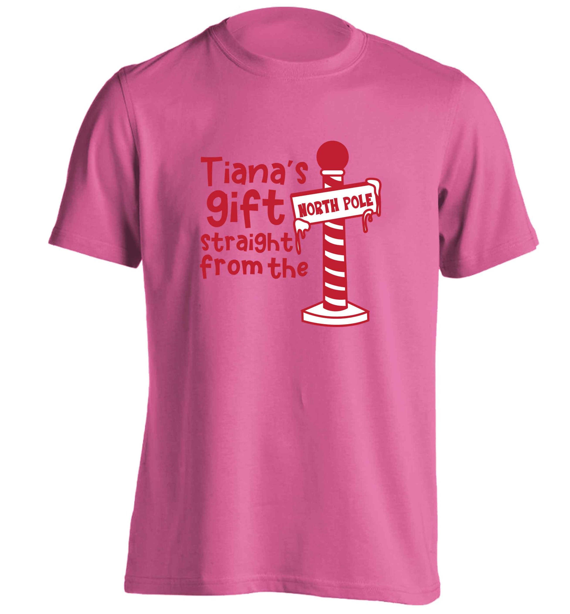 Merry Christmas adults unisex pink Tshirt 2XL