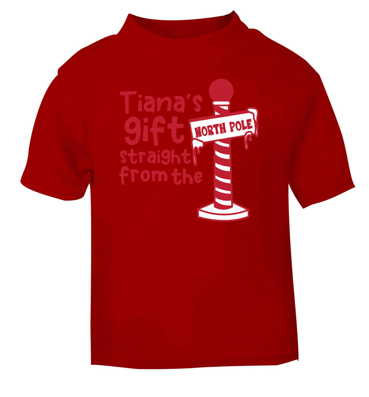 Merry Christmas red baby toddler Tshirt 2 Years