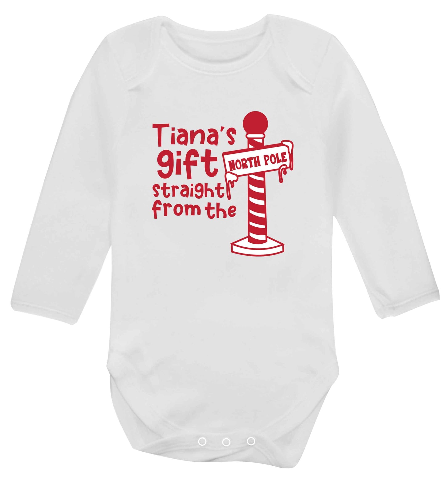 Merry Christmas baby vest long sleeved white 6-12 months
