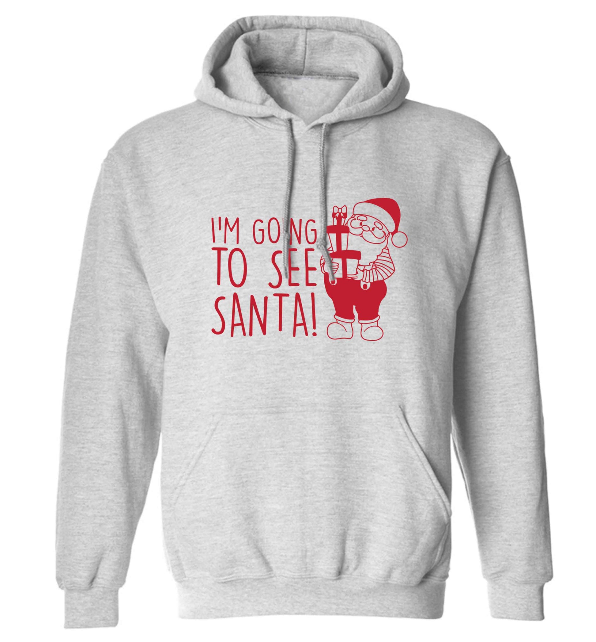 Merry Christmas adults unisex grey hoodie 2XL