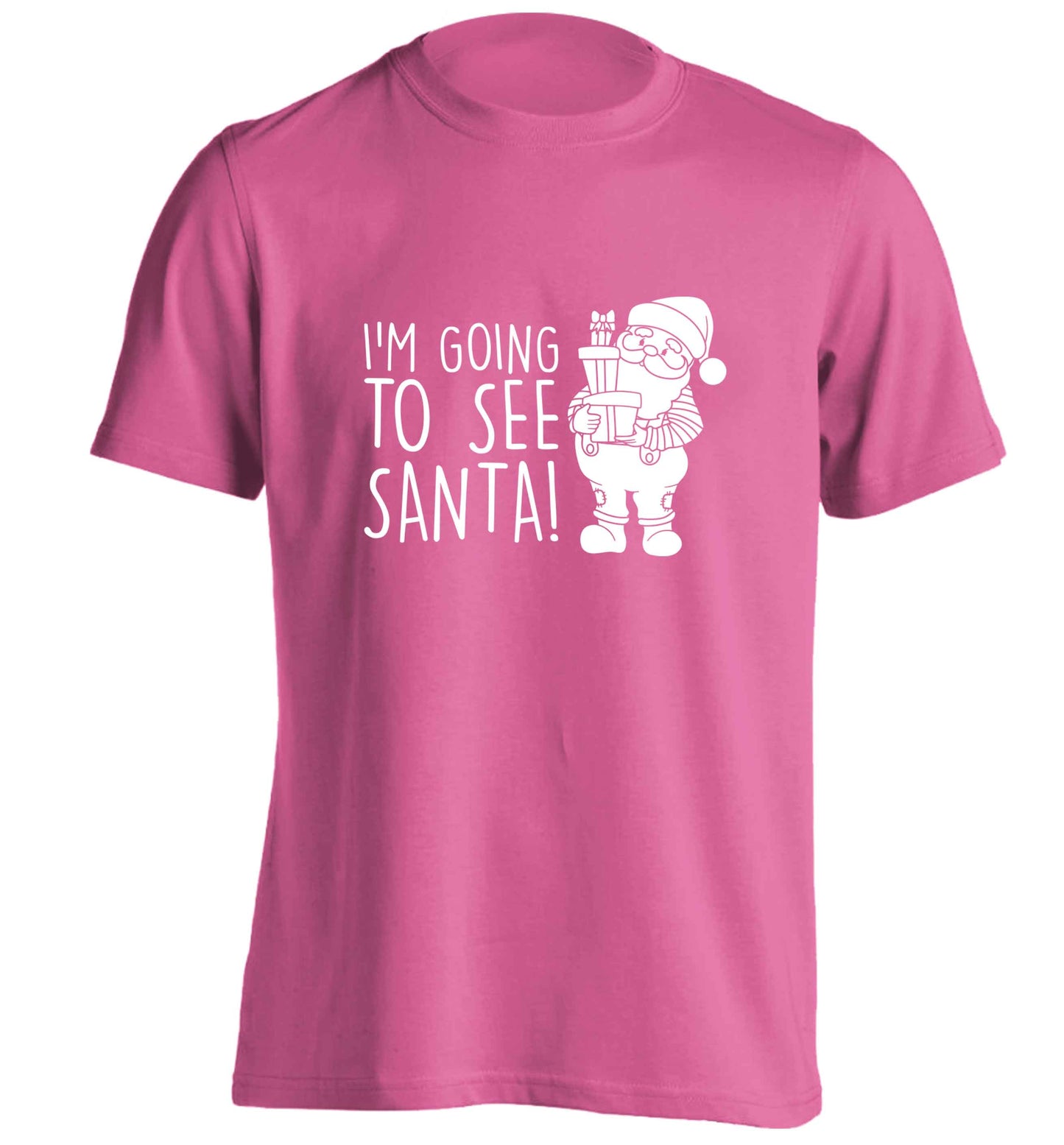 Merry Christmas adults unisex pink Tshirt 2XL