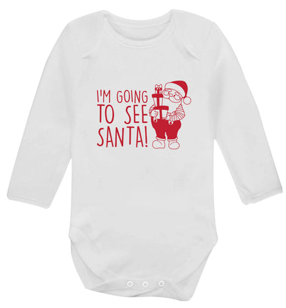 Merry Christmas baby vest long sleeved white 6-12 months