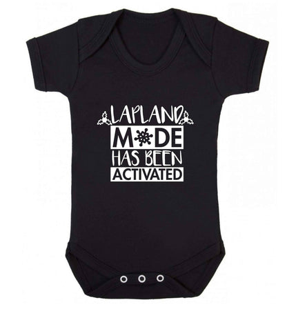 Merry Christmas baby vest black 18-24 months