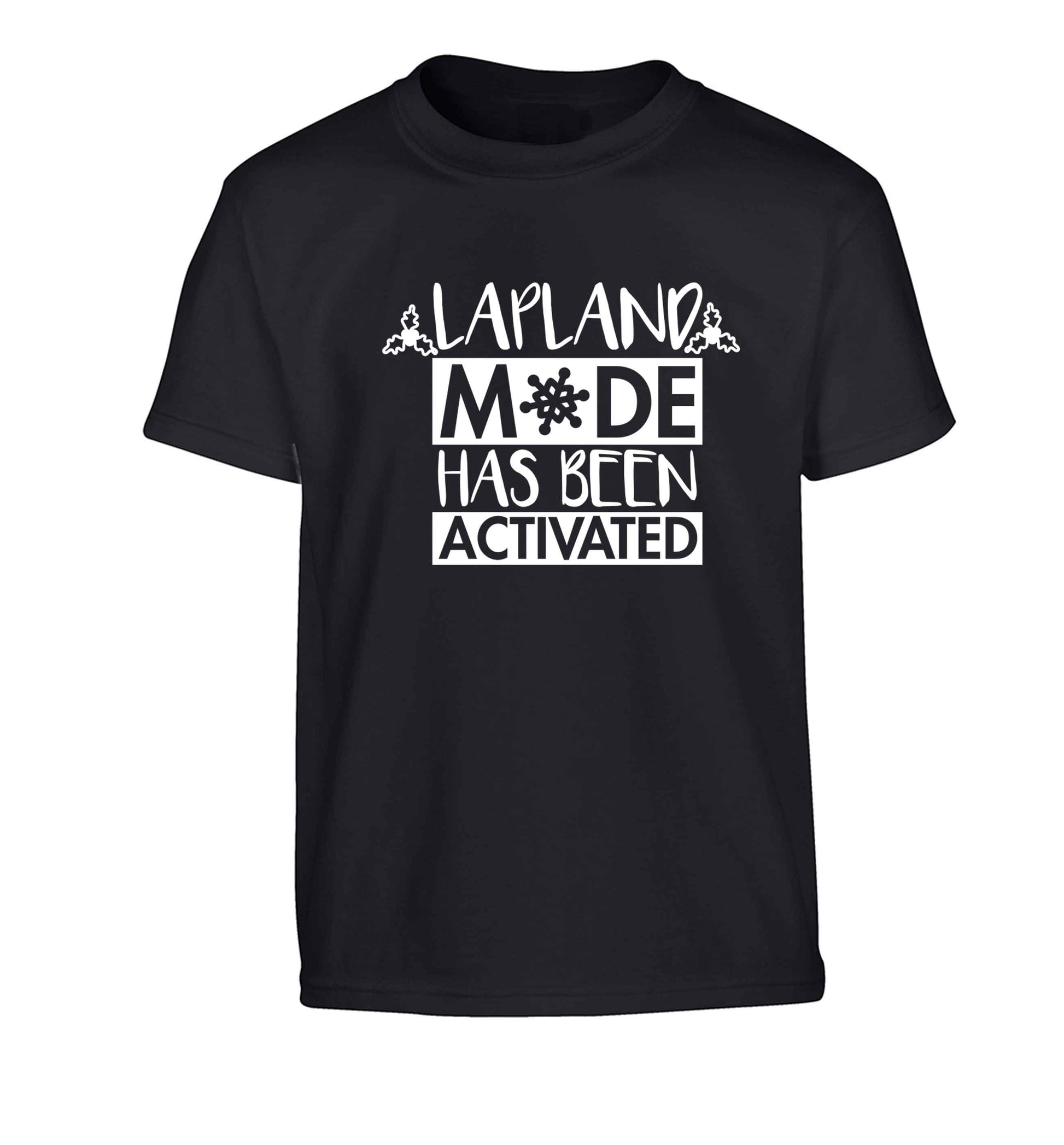 Merry Christmas Children's black Tshirt 12-13 Years