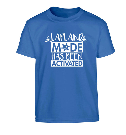 Merry Christmas Children's blue Tshirt 12-13 Years