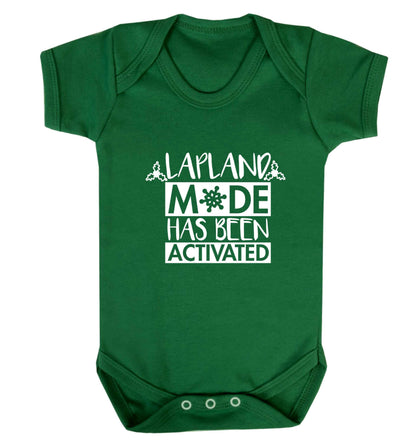 Merry Christmas baby vest green 18-24 months