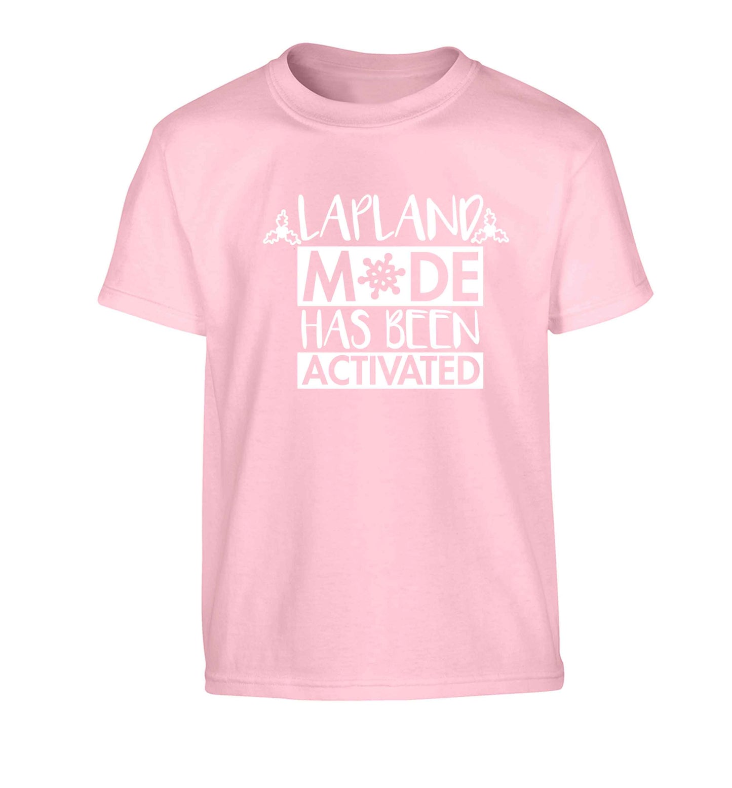 Merry Christmas Children's light pink Tshirt 12-13 Years
