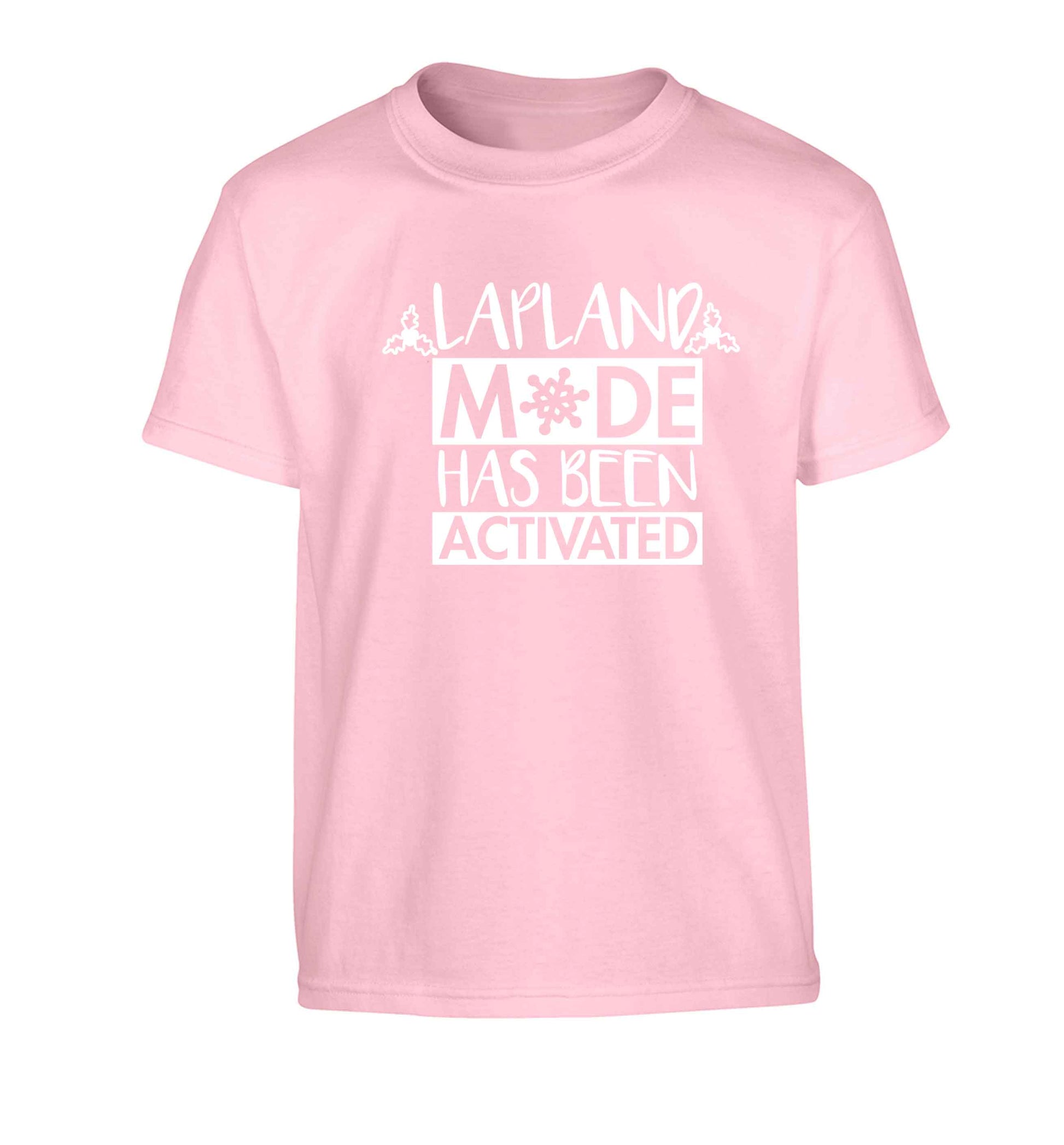 Merry Christmas Children's light pink Tshirt 12-13 Years