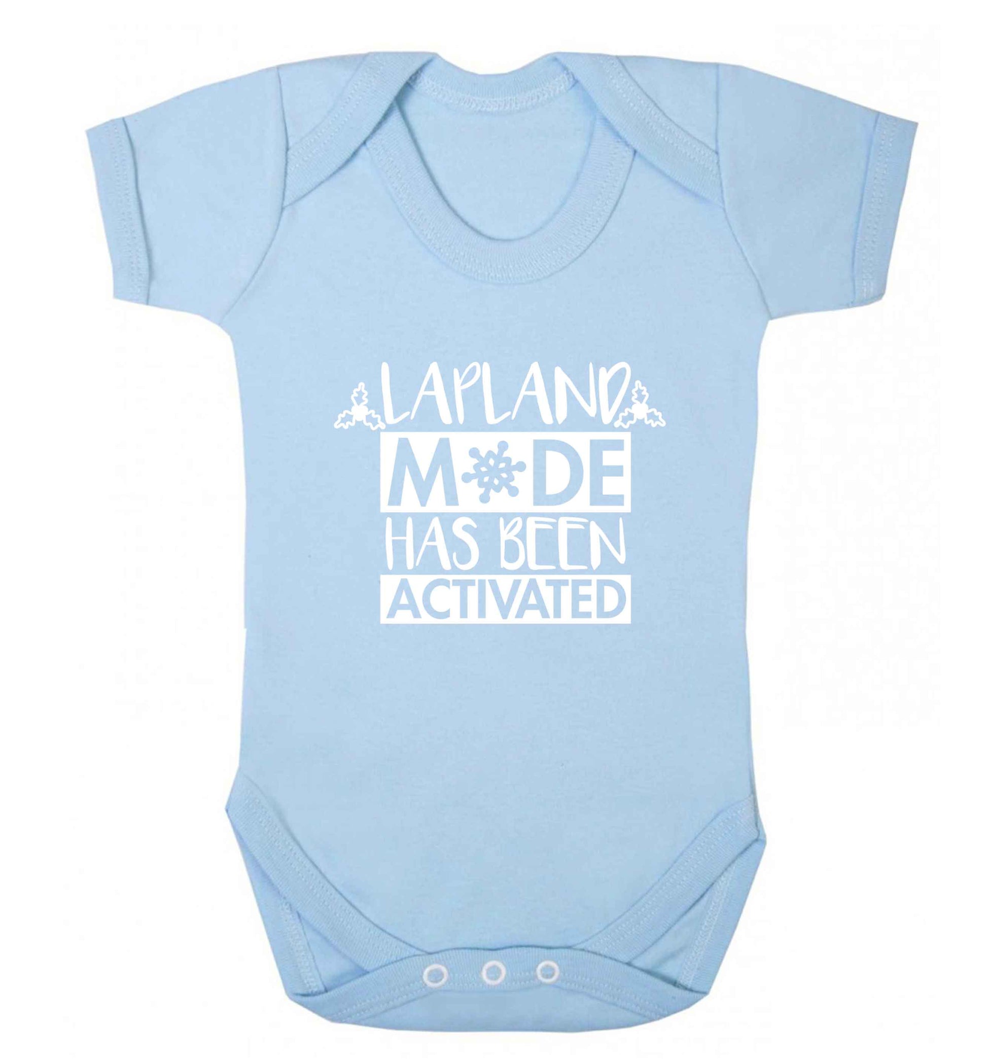 Merry Christmas baby vest pale blue 18-24 months