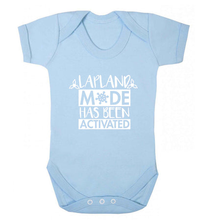 Merry Christmas baby vest pale blue 18-24 months