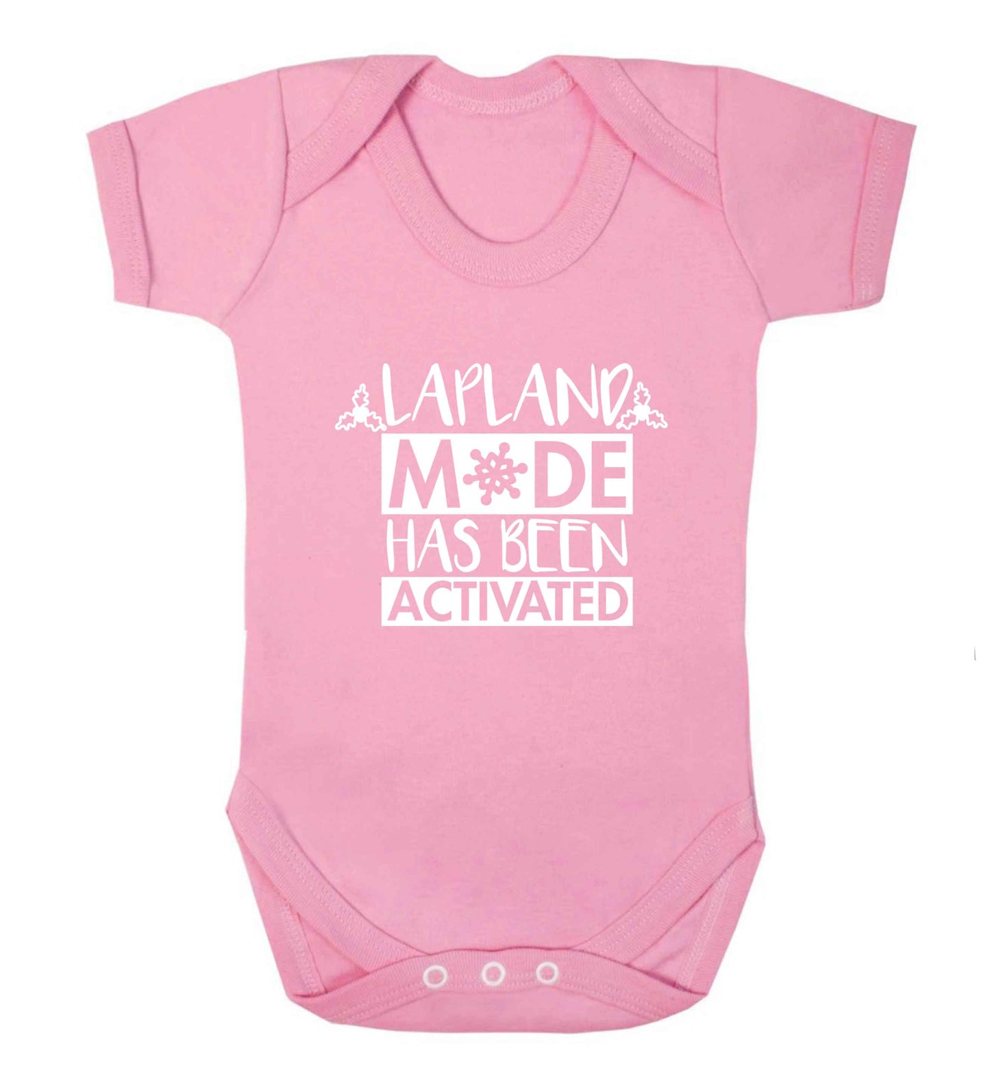 Merry Christmas baby vest pale pink 18-24 months