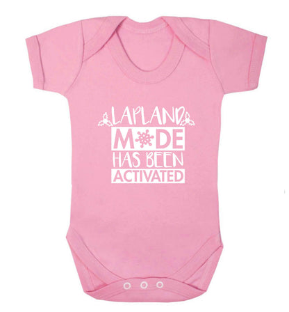 Merry Christmas baby vest pale pink 18-24 months