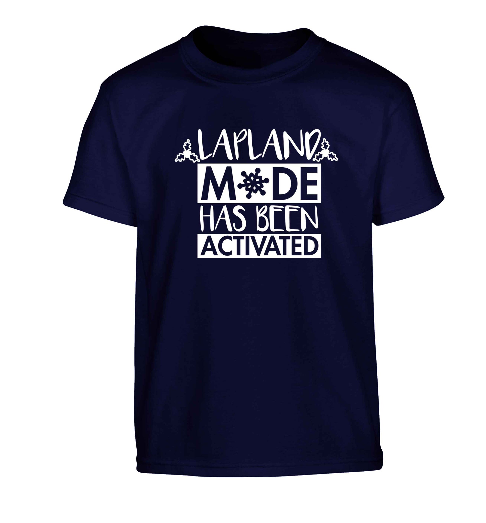 Merry Christmas Children's navy Tshirt 12-13 Years