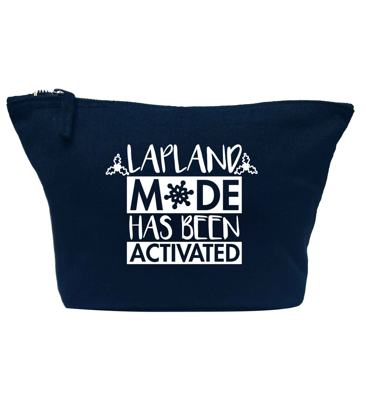 Merry Christmas navy makeup bag