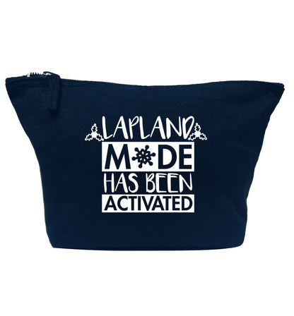 Merry Christmas navy makeup bag