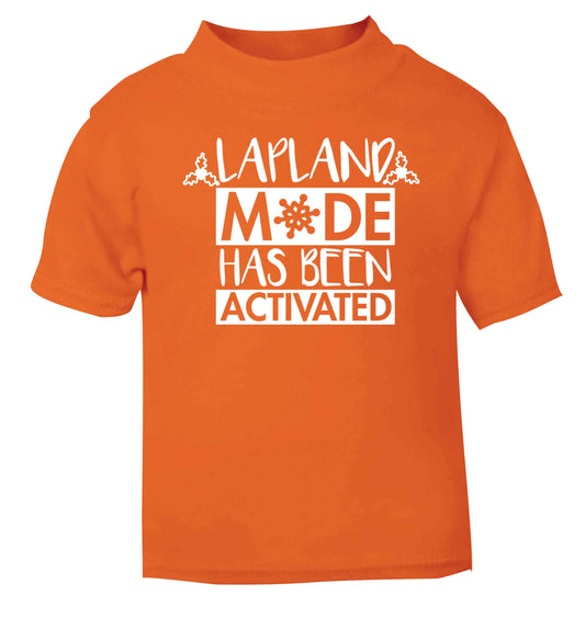 Merry Christmas orange baby toddler Tshirt 2 Years