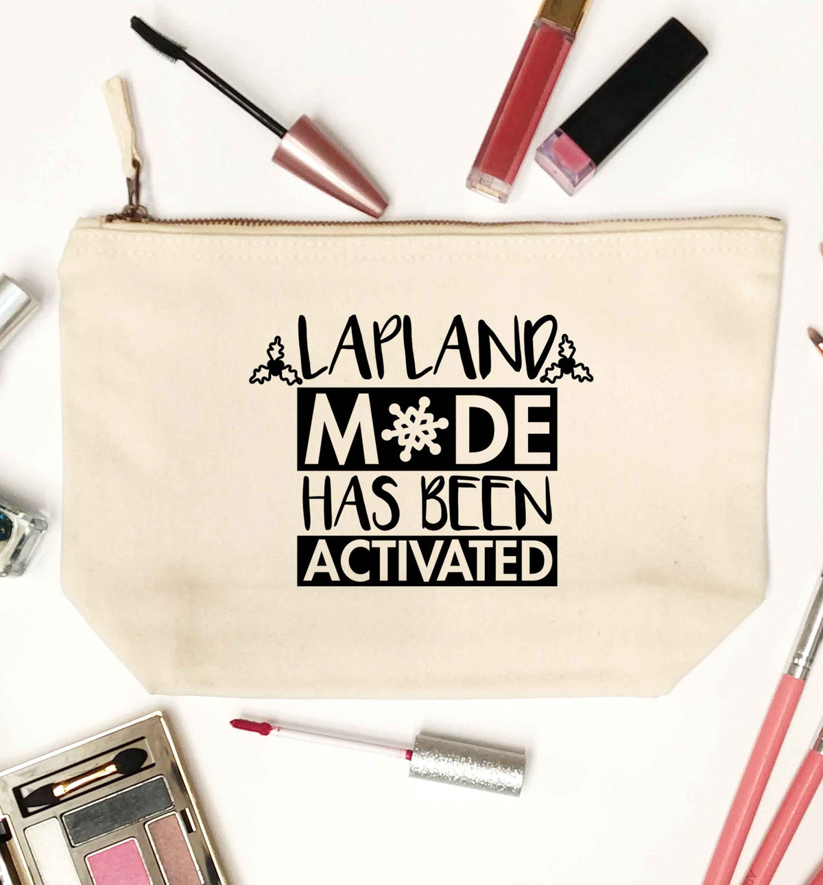 Merry Christmas natural makeup bag
