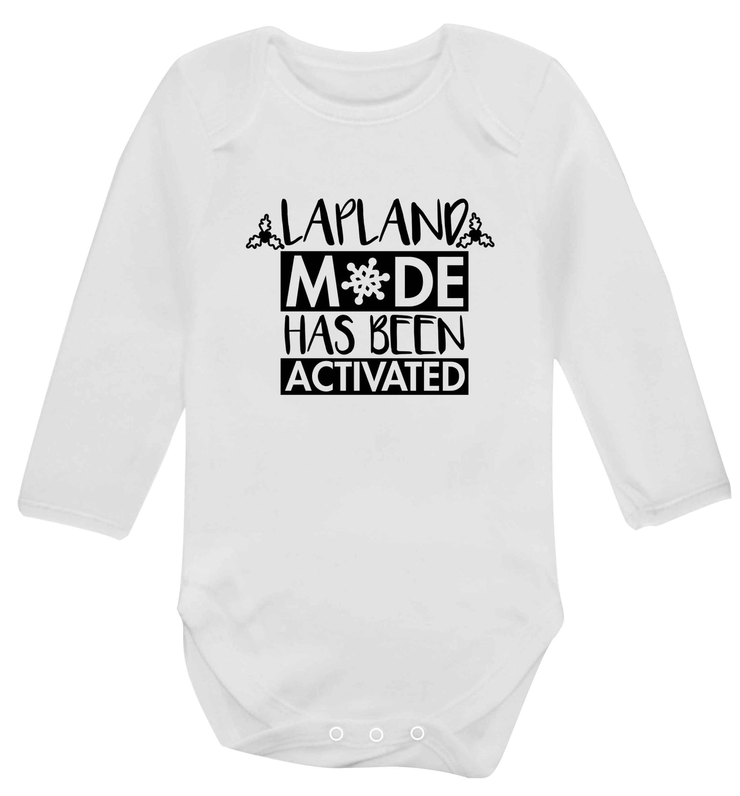 Merry Christmas baby vest long sleeved white 6-12 months