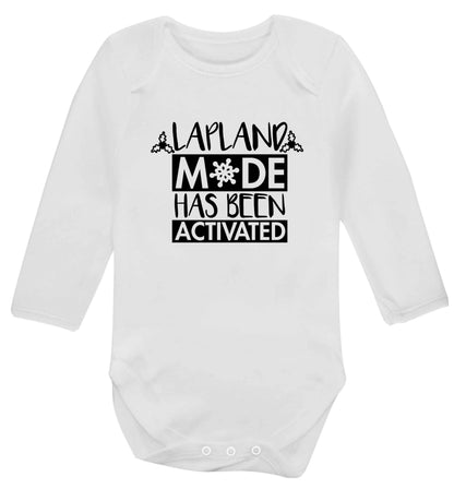 Merry Christmas baby vest long sleeved white 6-12 months