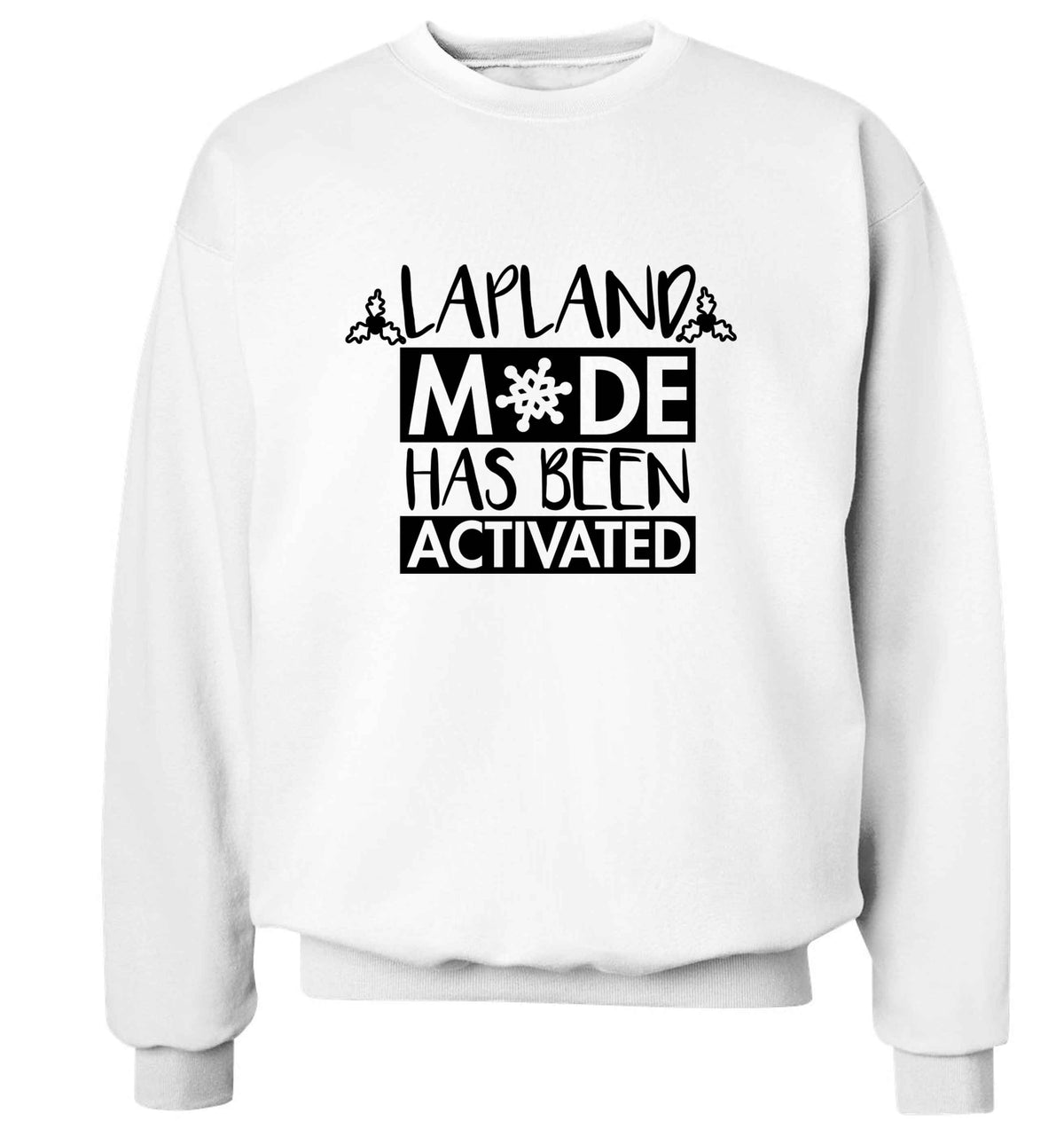 Merry Christmas adult's unisex white sweater 2XL