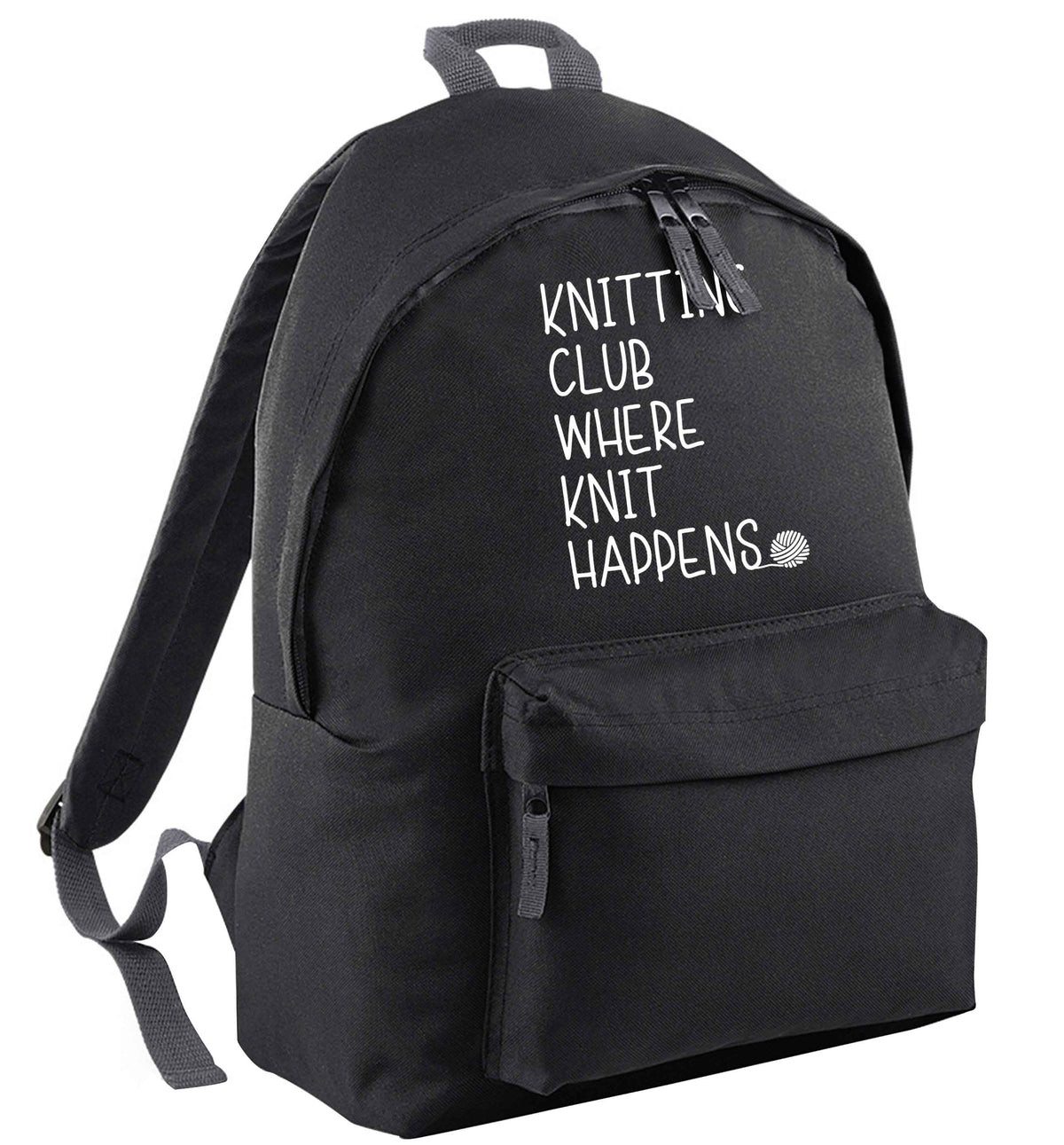 Knitting club where knit happens | Children's backpack