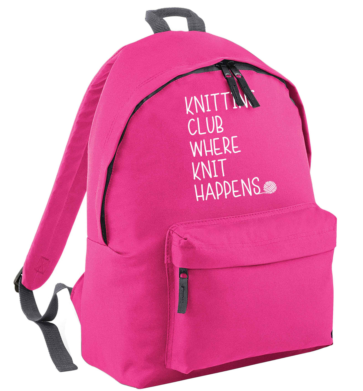 Knitting club where knit happens | Children's backpack