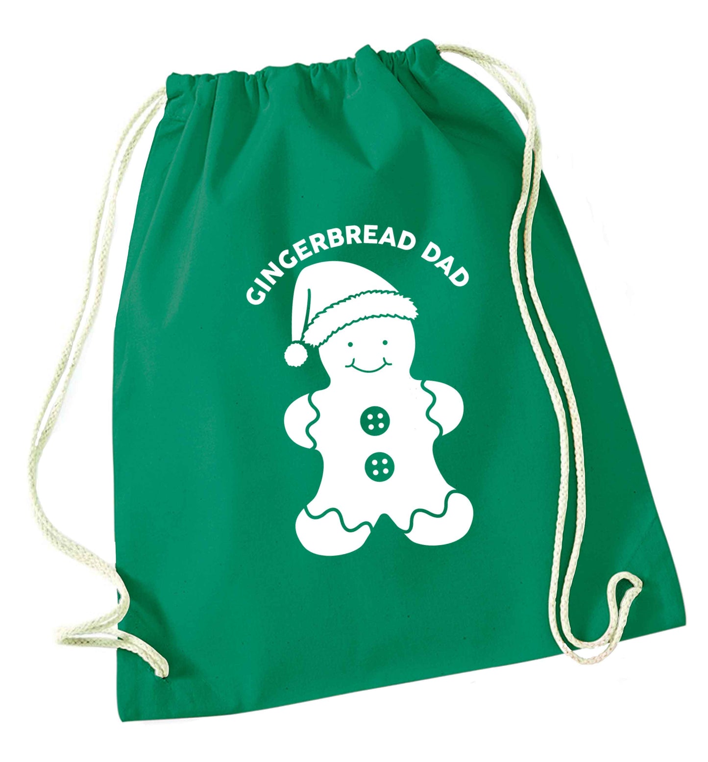 Merry Christmas green drawstring bag