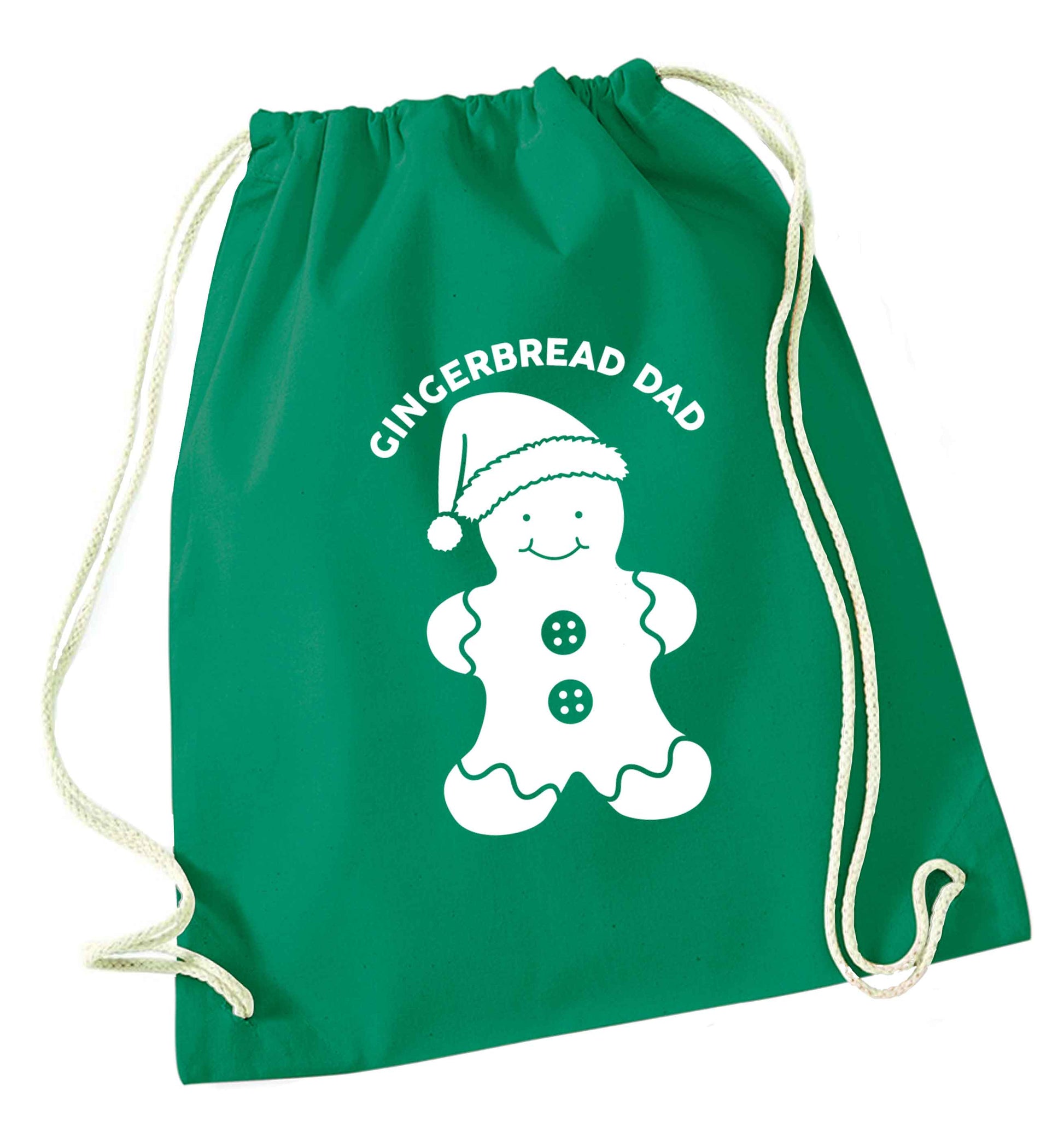 Merry Christmas green drawstring bag