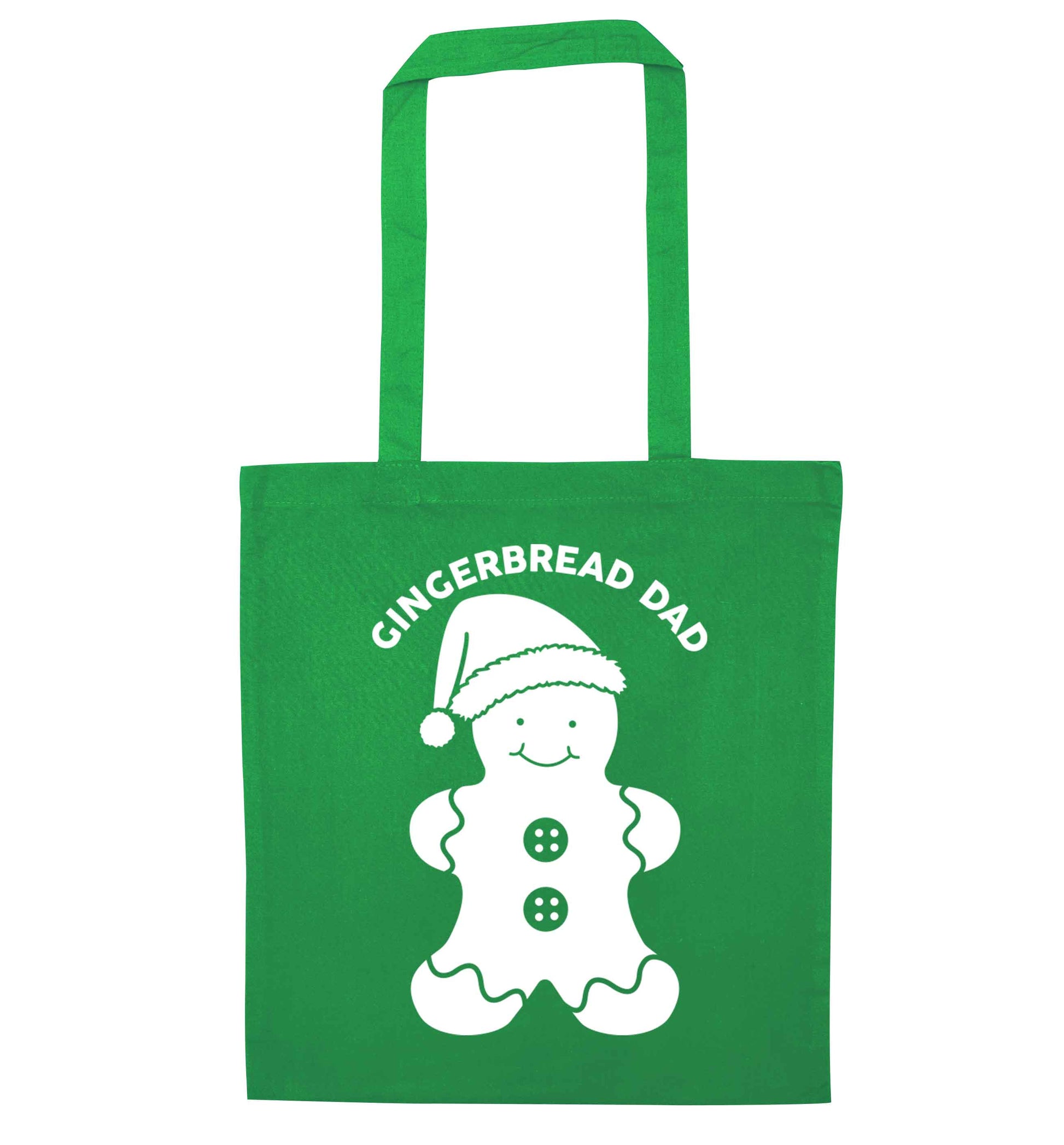 Merry Christmas green tote bag